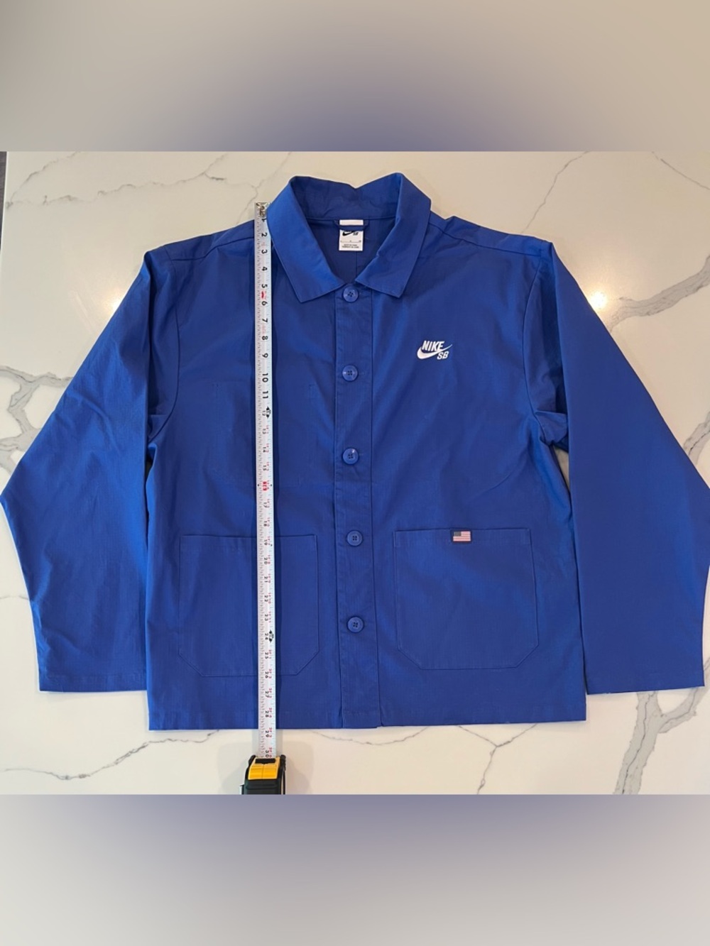 RARE Paris Olympics Nike Royal Blue Work Jacket with Flag Patch